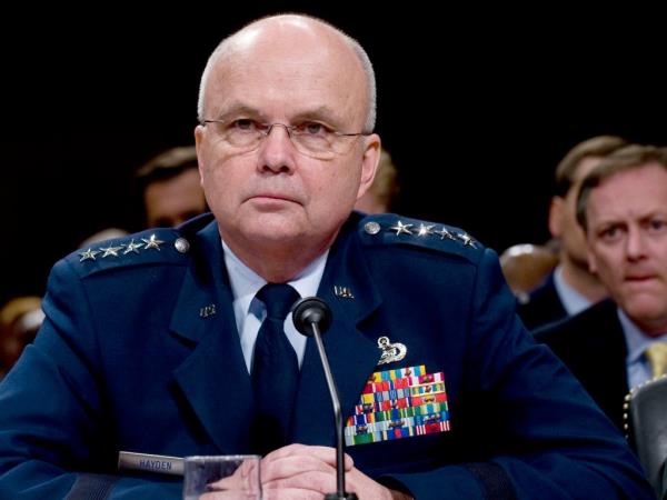 Michael Hayden, former director of the US Central Intelligence Agency, listens during a hearing before the Senate Intelligence Committee hearing in Washington, DC, on Tuesday, Feb. 5, 2008.